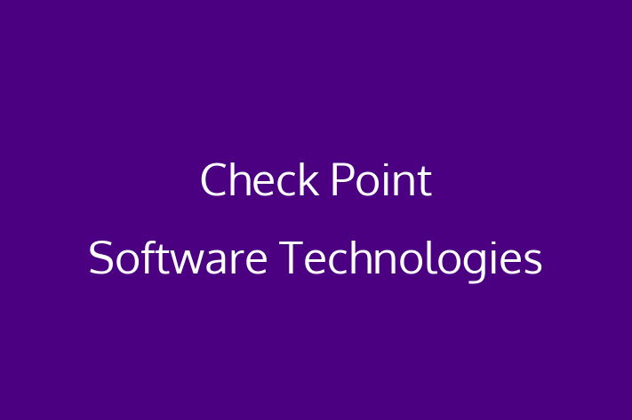 Software House Check Point Software Technologies