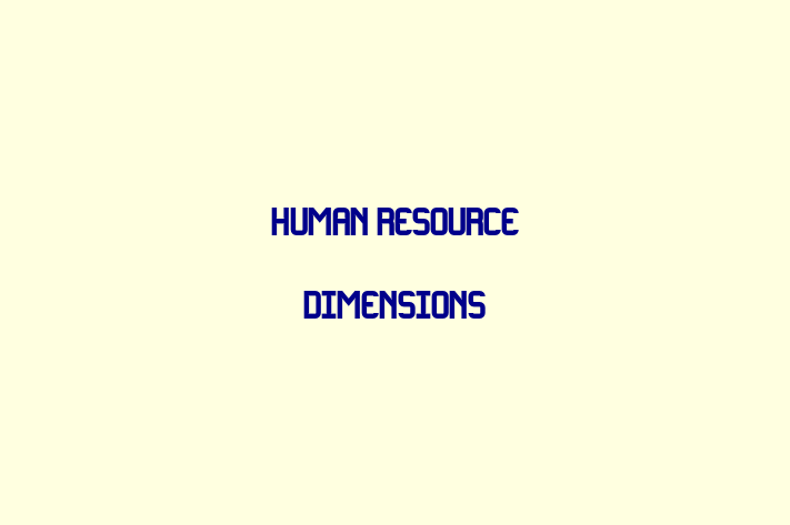 People Management Human Resource Dimensions