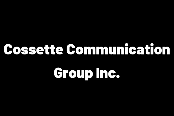 Software Development Firm Cossette Communication Group Inc.