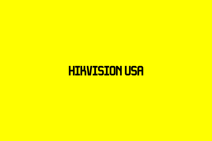 Software Consultancy Hikvision USA