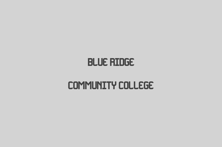 Workforce Management Blue Ridge Community College