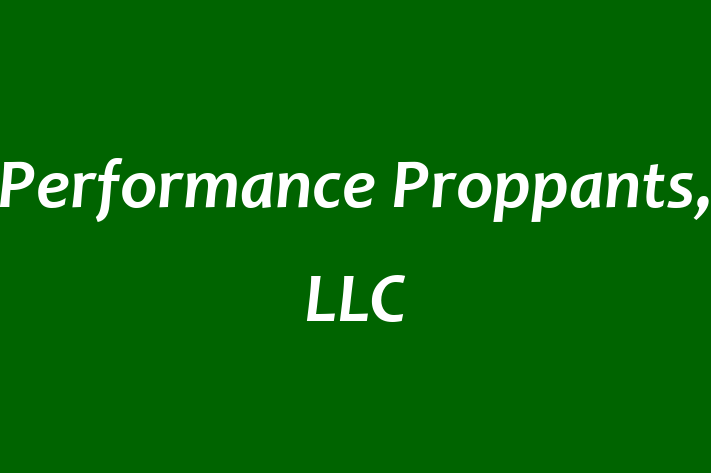 Employee Resource Management Performance Proppants LLC