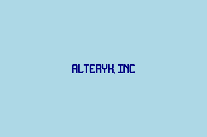 Software Firm Alteryx Inc