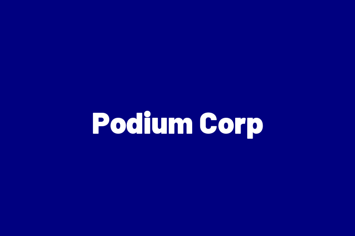 Digital Solutions Provider Podium Corp