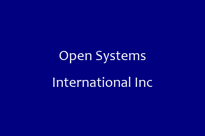 Software Development Firm Open Systems International Inc