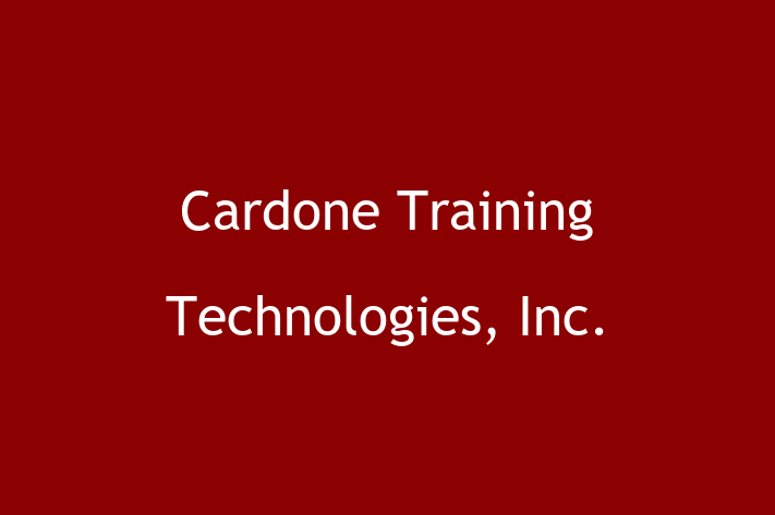 Software Firm Cardone Training Technologies Inc.