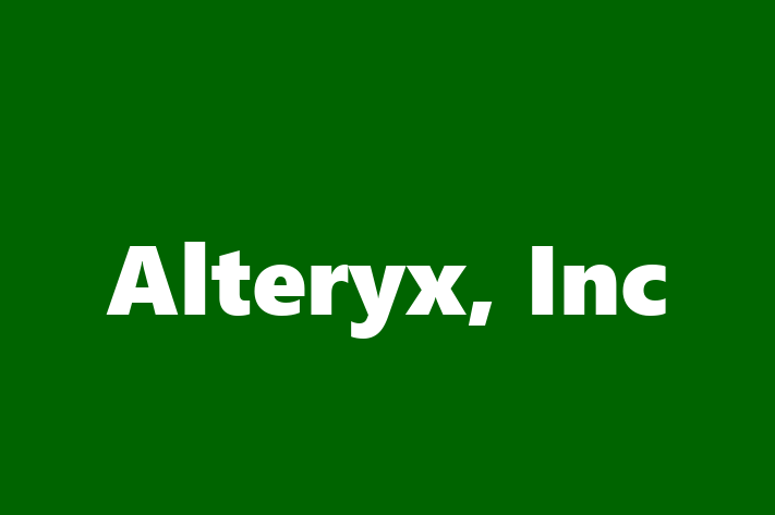 Software Services Company Alteryx Inc