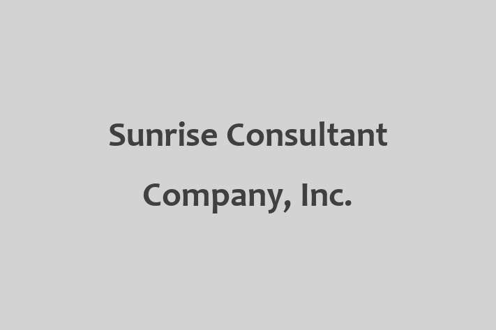 Employee Relations Sunrise Consultant Company Inc.