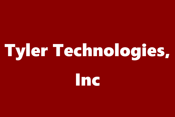 Digital Solutions Provider Tyler Technologies Inc