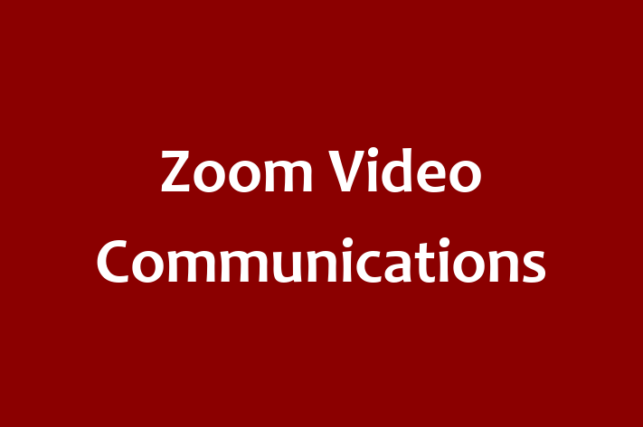 Technology Solutions Firm Zoom Video Communications