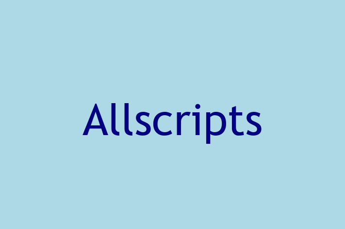 Software Firm Allscripts