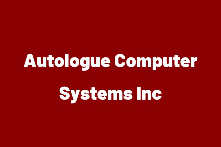 Software Development Firm Autologue Computer Systems Inc