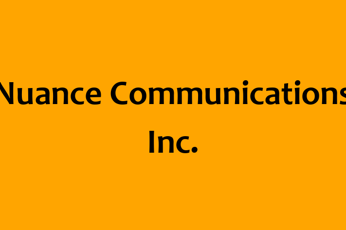 Software Firm Nuance Communications Inc.