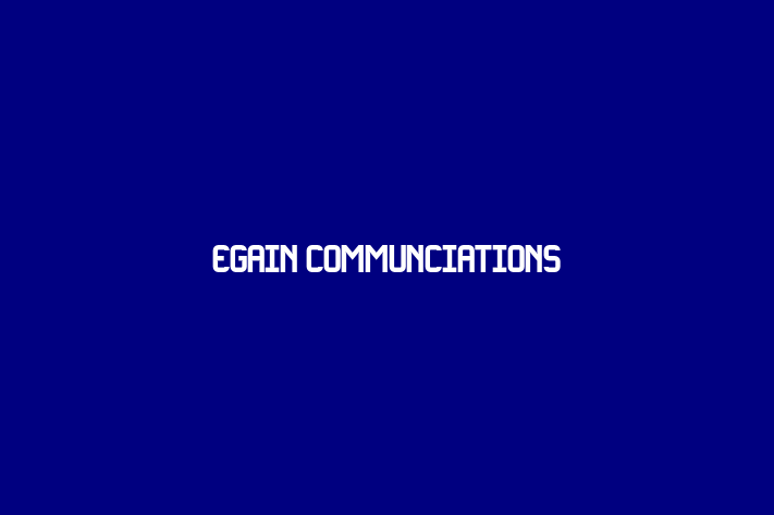 Software Engineering Company eGain Communciations