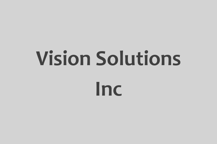 Software Development Company Vision Solutions Inc