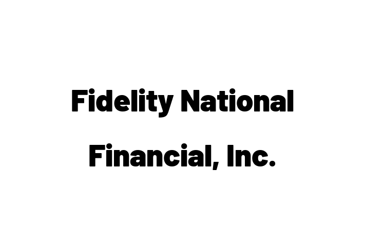 HR Administration Fidelity National Financial Inc.