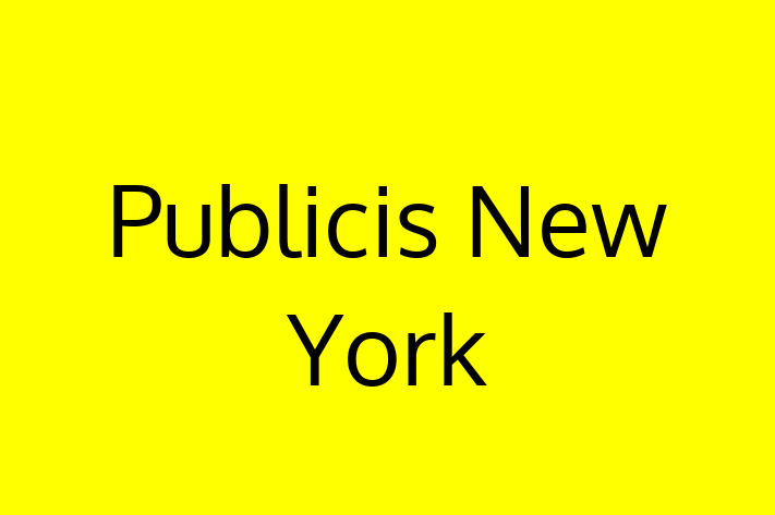 Digital Solutions Provider Publicis New York