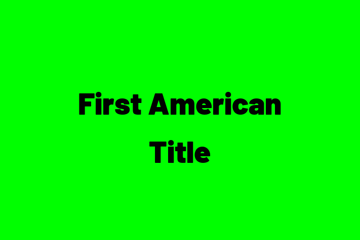 Employee Resource Management First American Title