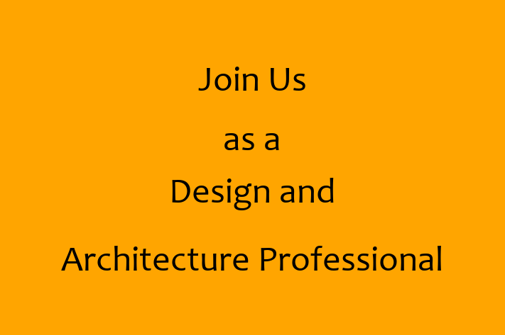 Join Us as a Design and Architecture Professional