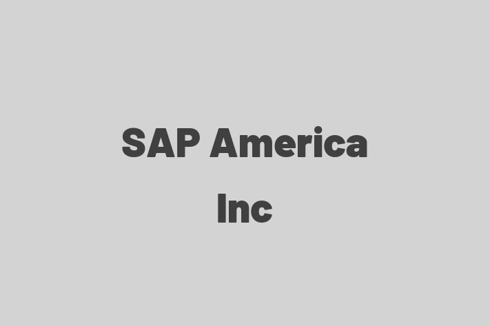 Technology Solutions Firm SAP America Inc