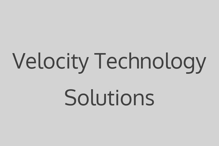 Technology Company Velocity Technology Solutions