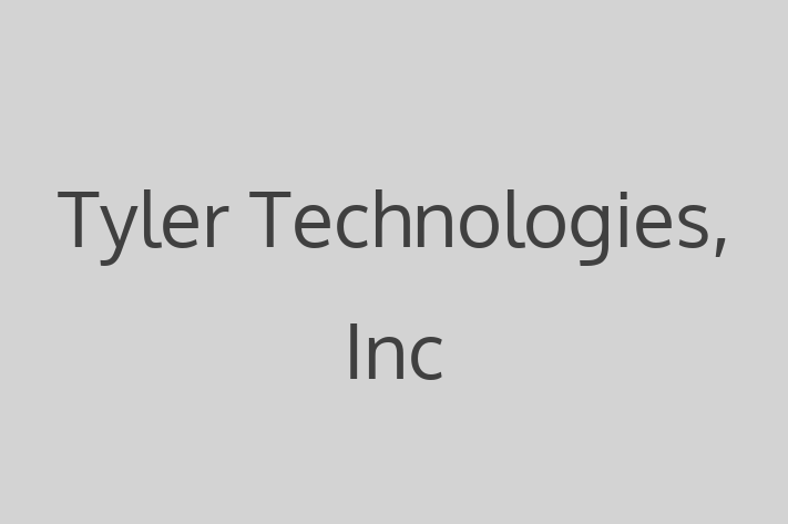 Software Development Company Tyler Technologies Inc