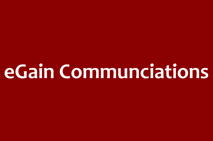 Software Development Company eGain Communciations