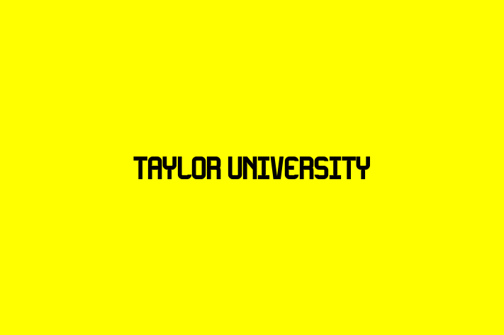 Employee Relations Taylor University