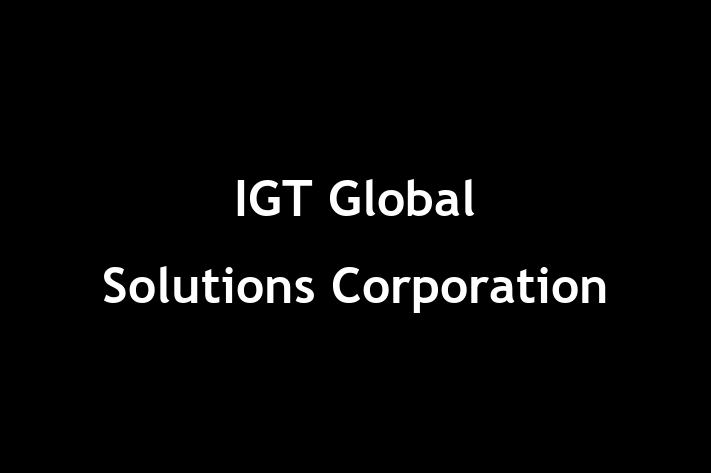 Software Engineering Company IGT Global Solutions Corporation