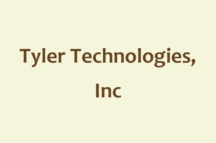 Software Firm Tyler Technologies Inc