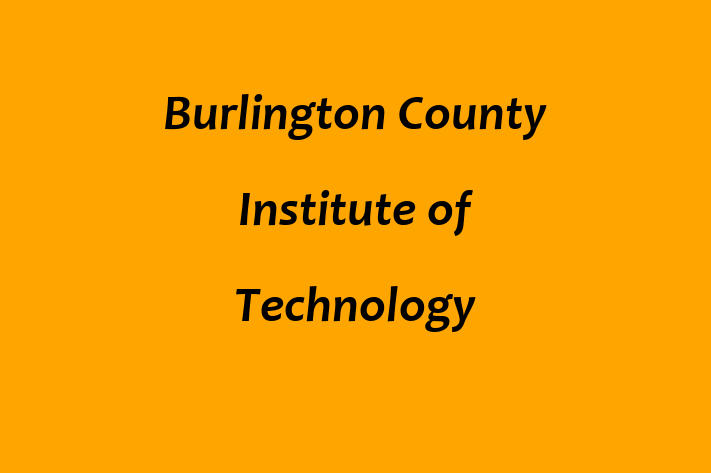 Staff Management Burlington County Institute of Technology