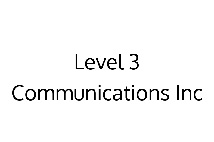 Digital Solutions Provider Level 3 Communications Inc