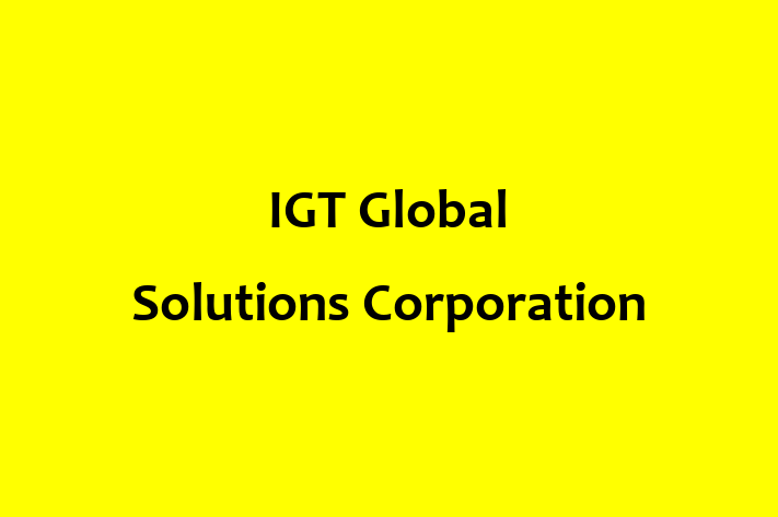 Software Engineering Company IGT Global Solutions Corporation