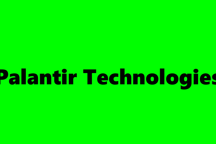 Tech Firm Palantir Technologies