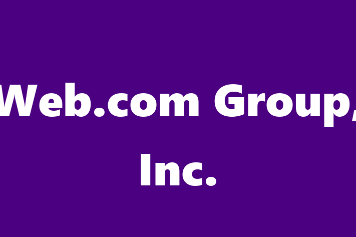 Software Services Company Web.com Group Inc.