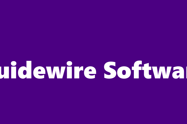 Software Development Company Guidewire Software