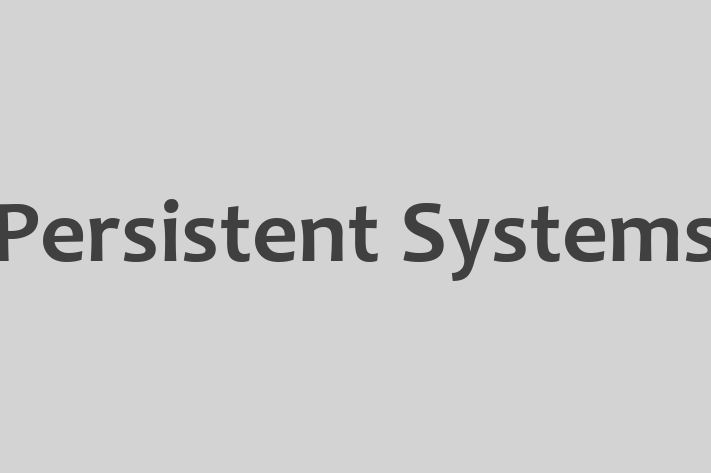 Software Services Company Persistent Systems