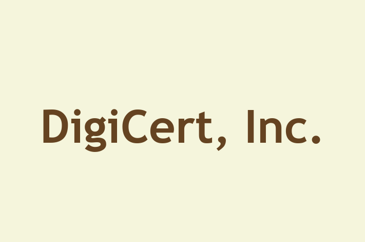 Tech Solutions Company DigiCert Inc.