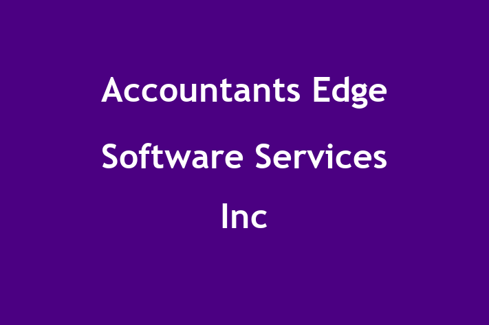 Software Services Company Accountants Edge Software Services Inc