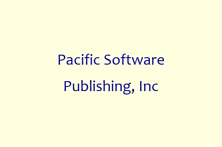 Software Consultancy Pacific Software Publishing Inc