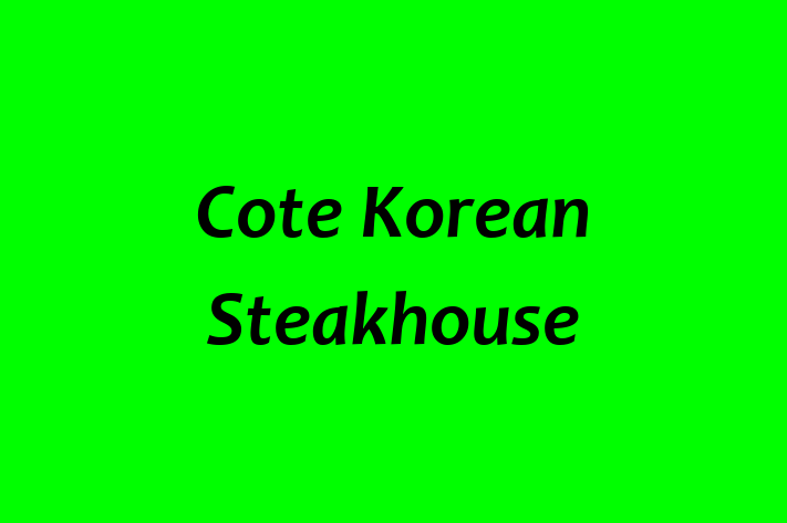 HR Administration Cote Korean Steakhouse