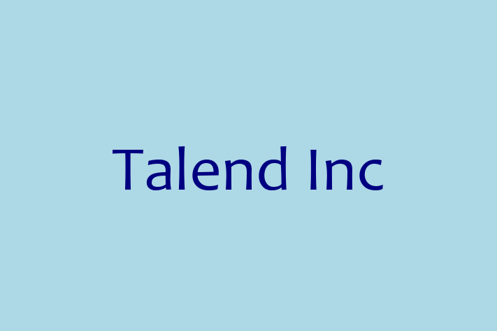 Software Engineering Company Talend Inc