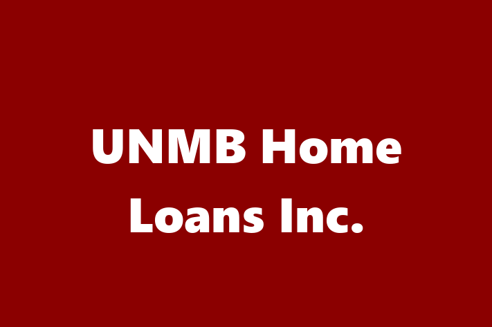 Employee Resource Management UNMB Home Loans Inc.