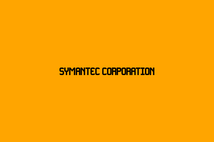 Software Development Company Symantec Corporation