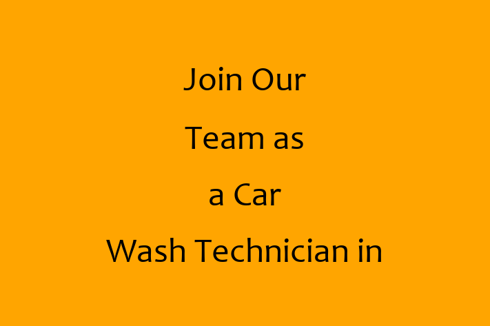 Join Our Team as a Car Wash Technician in Sparks