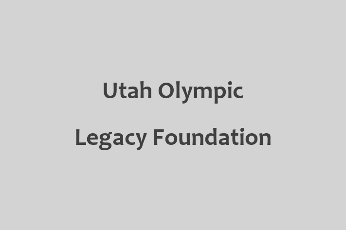 Talent Management Utah Olympic Legacy Foundation