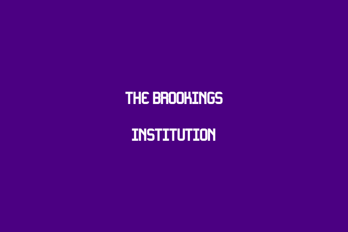 Staff Management The Brookings Institution