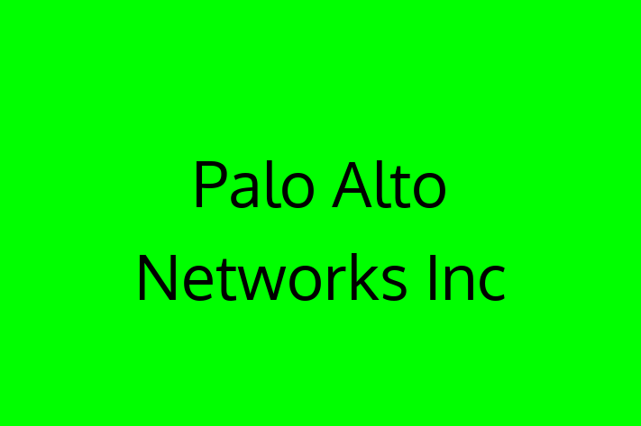 Technology Company Palo Alto Networks Inc