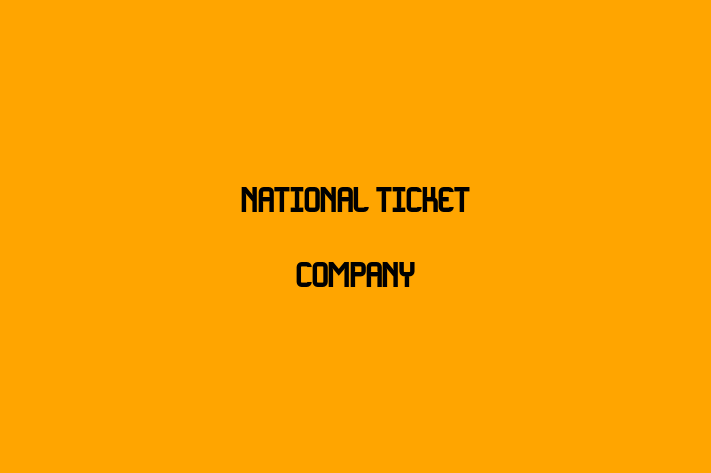 Human Resource Management National Ticket Company