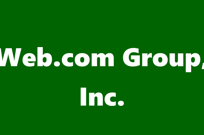 Software Solutions Provider Web.com Group Inc.